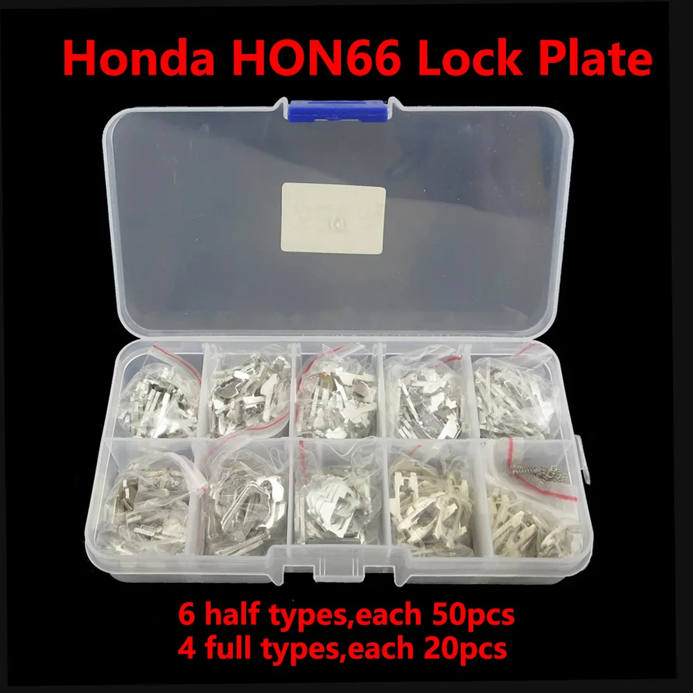 

380Pcs Car Lock Plate For HONDA HON66 Lock Reed Auto Lock Repair Accessories Kits ( NO1-6 Each 50pcs NO1-4 Each 20pcs ) HON66