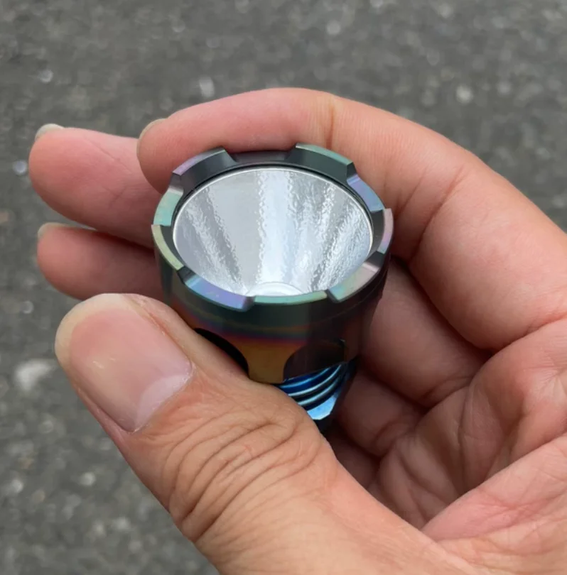 Used EDC SupFire zirconium alloy flashlight 18350 Outdoor Tools Torch Lamp decompression toy view 6