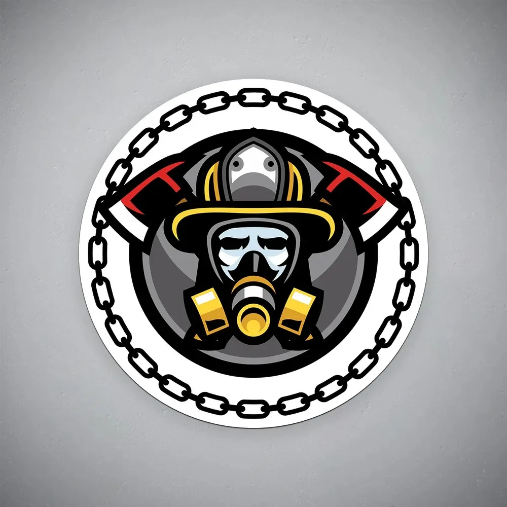 

Vinyl stickers on the car "Firefighter in the circle" Decal Truck Car Stickers For Rv Car Scratch
