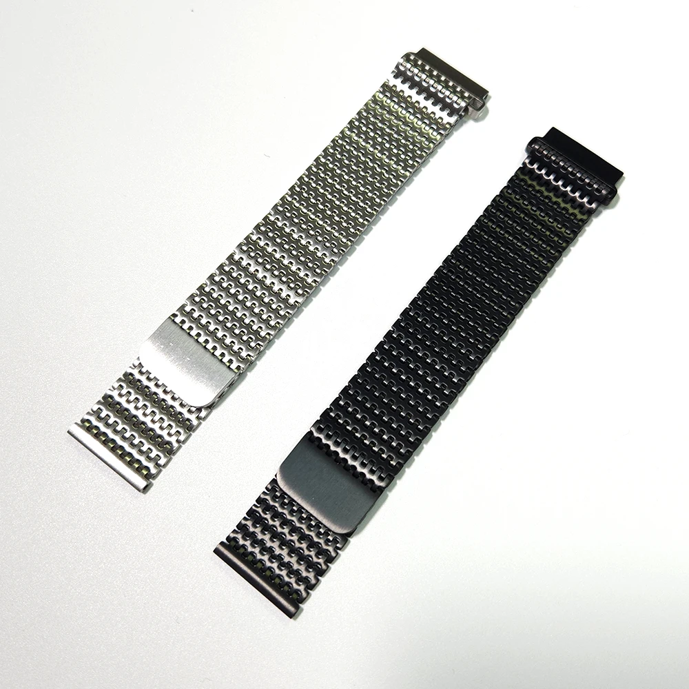 Metal loop strap For Polar Grit X Pro Titan / Vantage M2 M Replacement Band Watchband Magnetic Stainless steel Bracelet