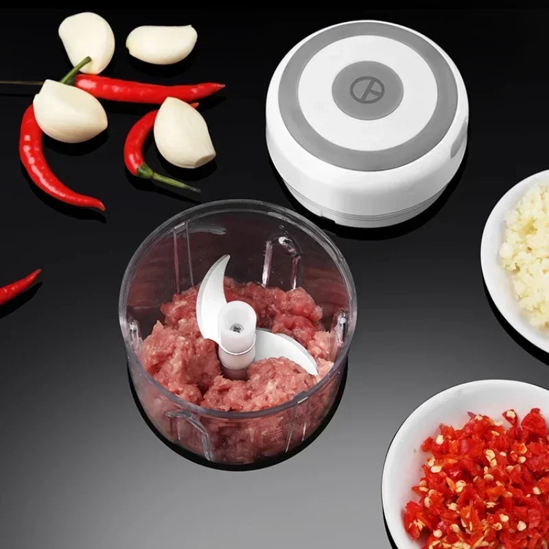 Electric Chopper Mini USB Garlic Mixer Meat Grinder Masher Machine Sturdy Durable Crushed Ginger Vegetable Crusher  Kitchenware