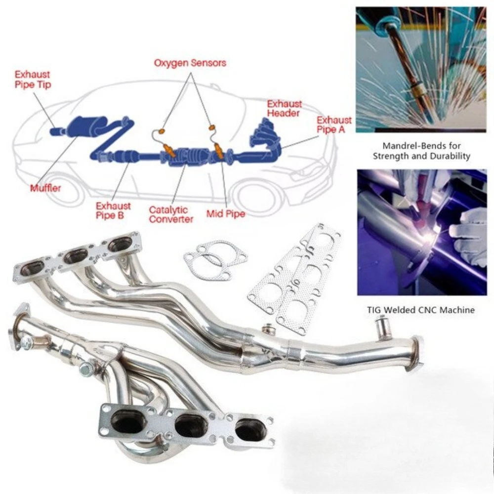 

Подходит для BMW E38 740/E39 540/03 M5/Z8 M60/M62/S62, выпускной коллектор из нержавеющей стали.