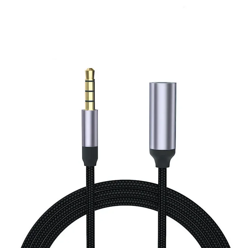 Jack 3.5 Aux Extension Cable for Car Laptop Mini PC TV Xiaomi Huawei Stereo 3.5 mm Jack Headphone Speaker Cable Auxiliar