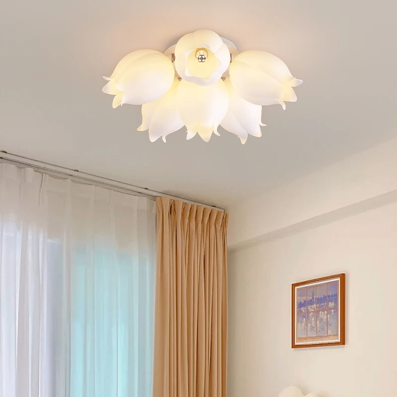 

flores convalla living room bedroom dining room ceiling lamps G9 bulb iron lamp fram remote control modern LED ceiling lights