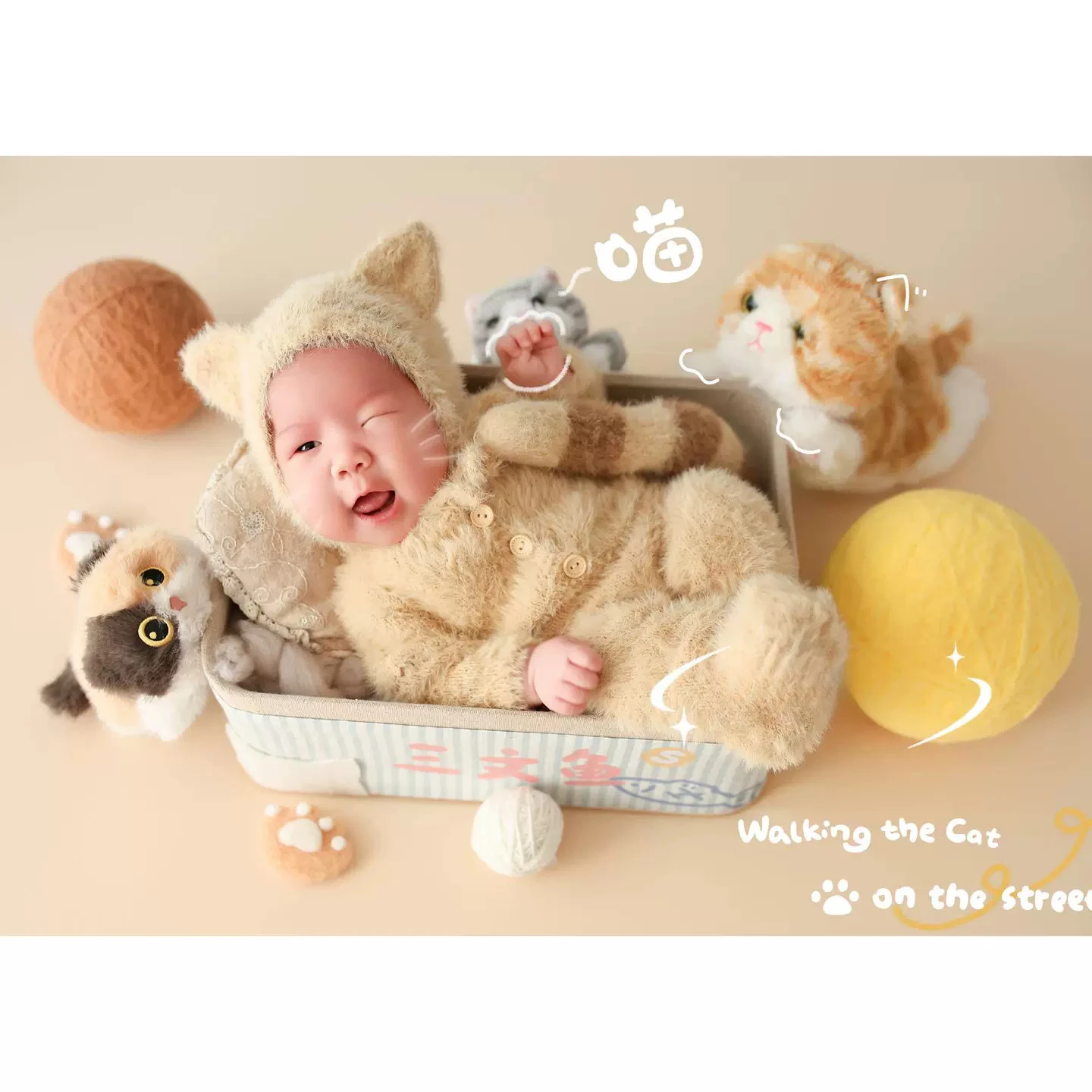 신생아 고양이 테마 사진 소품 의상 아기 사진 스튜디오 - Photography Outfit 리뷰 및 가격