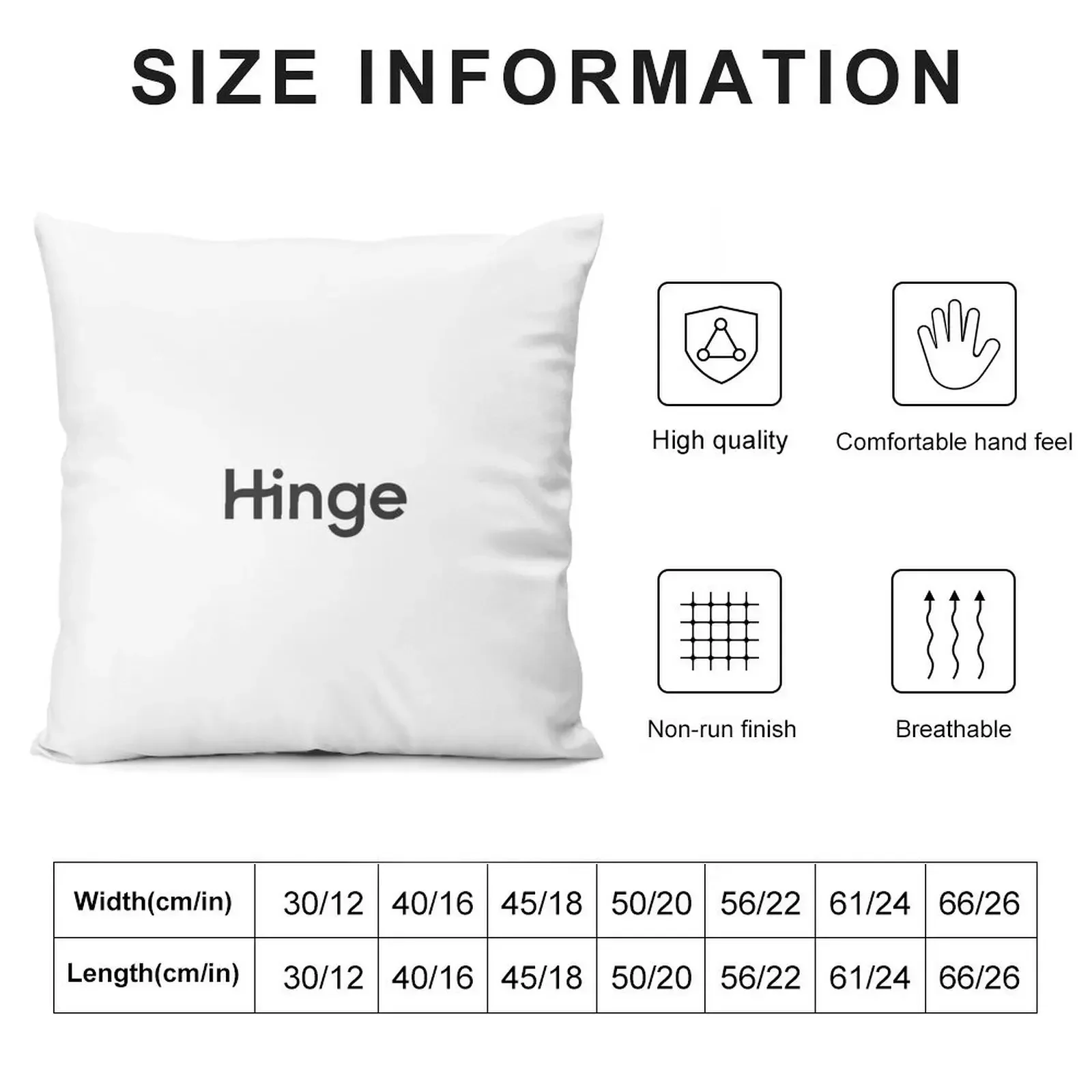 Hinge Dating App Logo Throw Pillow Sofa Covers For Living Room Marble Cushion Cover pillow