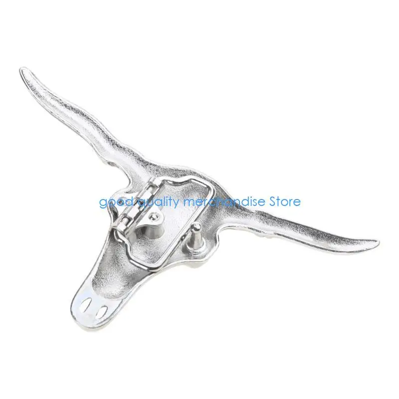 Y5JD الثور الجمجمة شكل حزام مشبك الكبار للجنسين الملابس والاكسسوارات قبعات رعاة البقر الغربية مشبك للكبار حزام خصر DIY لوازم