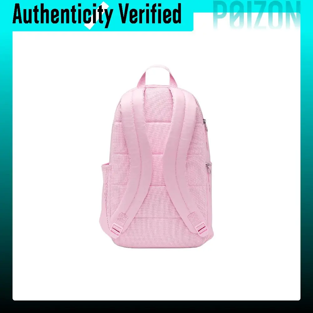 Mochilas Nike Heritage Fabric, modelo estándar, unisex, con forro de espuma, color rosa, IH7955-663.