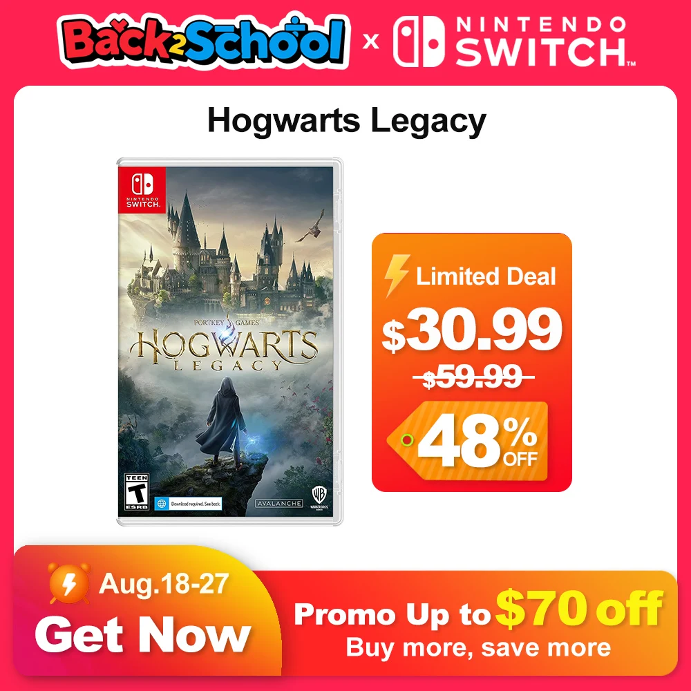 Hogwarts Legacy Offerte di giochi per Nintendo Switch Supporto per carte da gioco fisiche originali al 100% Giocatore singolo Genere di ruolo per Switch OLED Lite