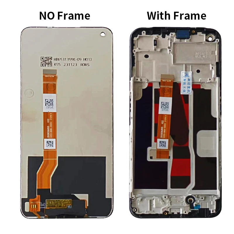 Substituição do Display LCD para Realme, Tela Sensível Ao Toque, Montagem Digitador, 6,6"