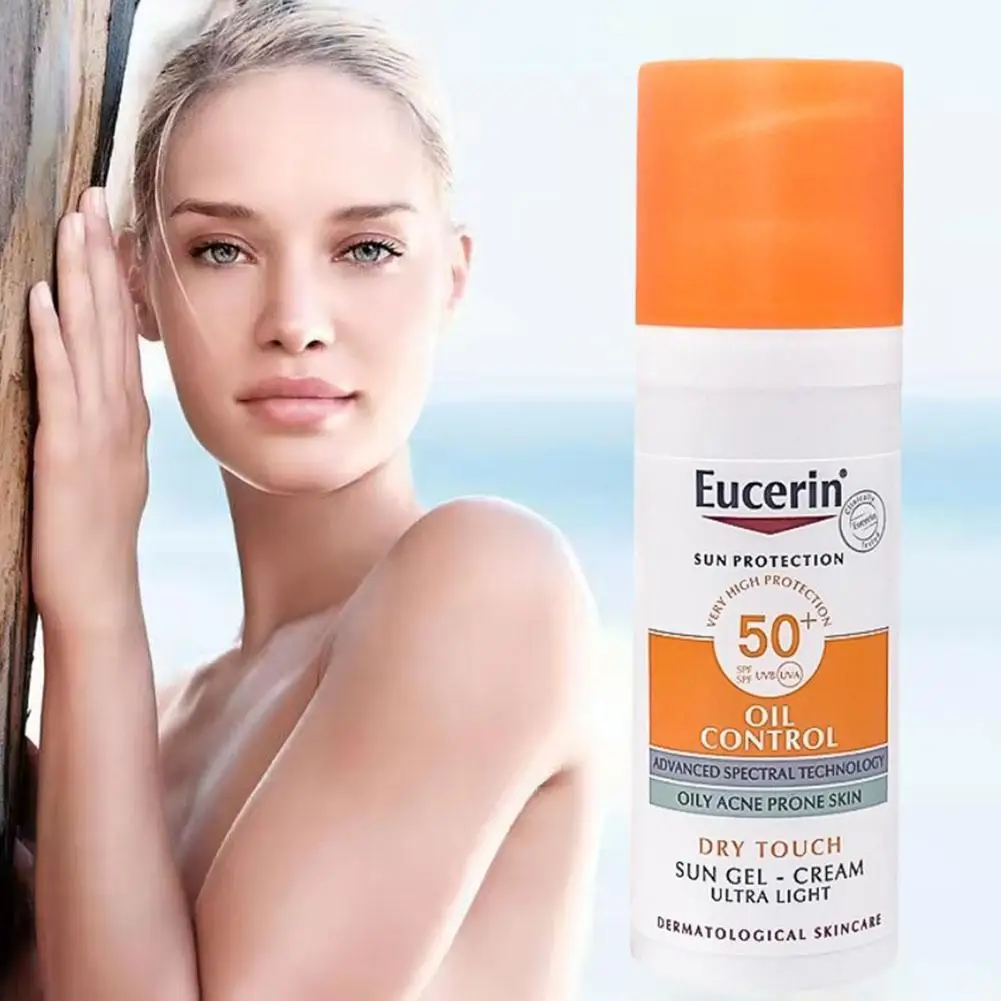 SPF50 lozione per la protezione solare per il viso acido ialuronico, crema per la protezione solare per il viso protezione UV Refresh moisturate