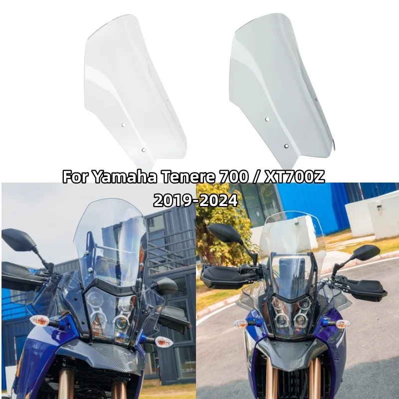 

For Tenere700 Tenere 700 Windshield Windscreen For Yamaha Tenere700 Windscreen Wind Deflector Protector Front Spoiler 2019-2024