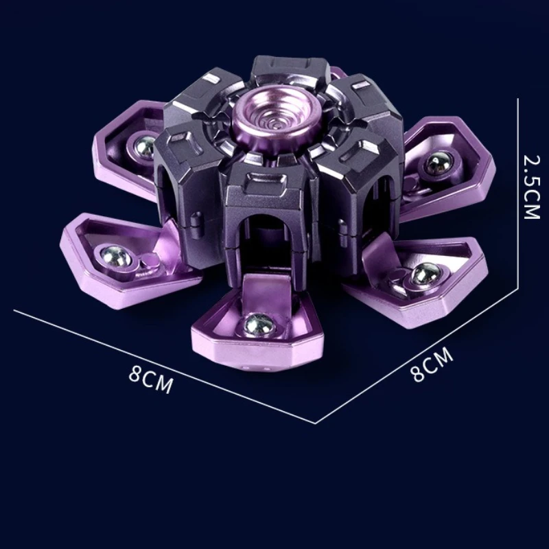 Nuove perline in acciaio Fidget Spinner Deformazione rotazionale Spinner a mano Puzzle Giocattoli antistress per regali per ufficio EDC per adulti