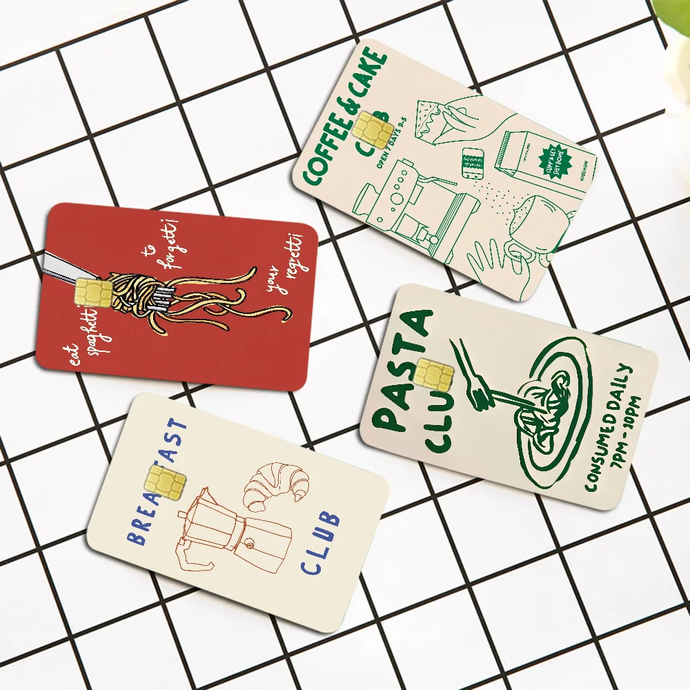 

Modern Trendy Retro Vintage Anime Front Cover Film Sticker Skin For Credit Debit Card Small Large Chip