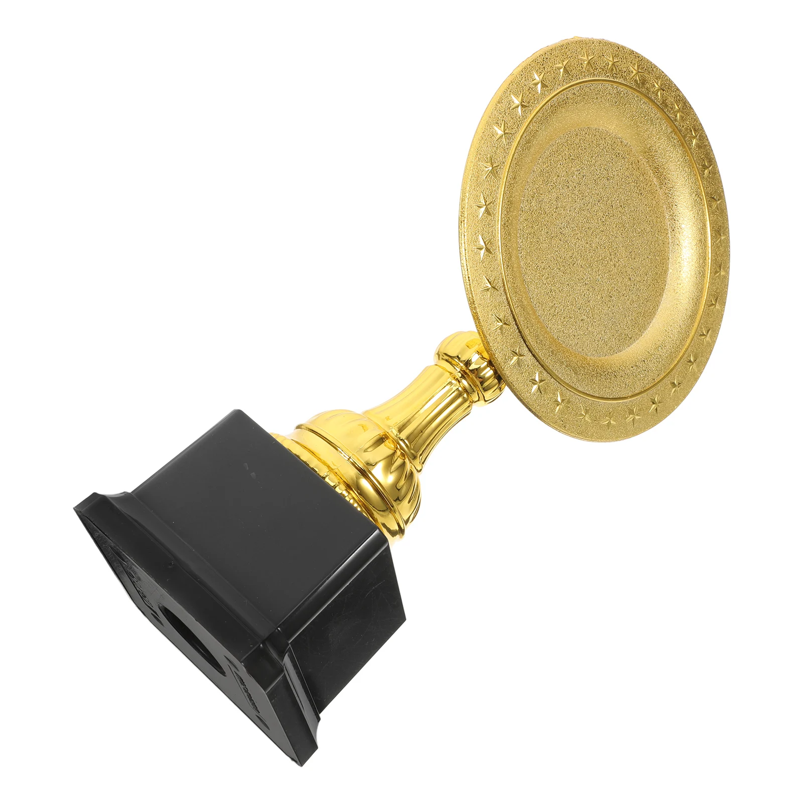

Plastic Trophy Award Creative Shaped Gold Glossy Celebration Competition Classroom Reward Party Prize Decoration