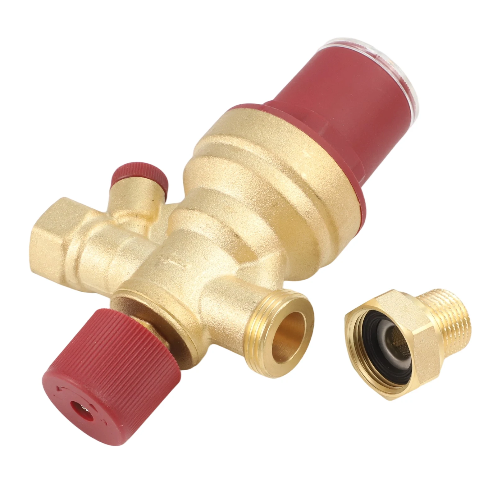 

1pcs DN15 1/2inch Adjustable Reducing Valve Water Pressure Regulator Built-in Filter Automatic Water Supply Valve