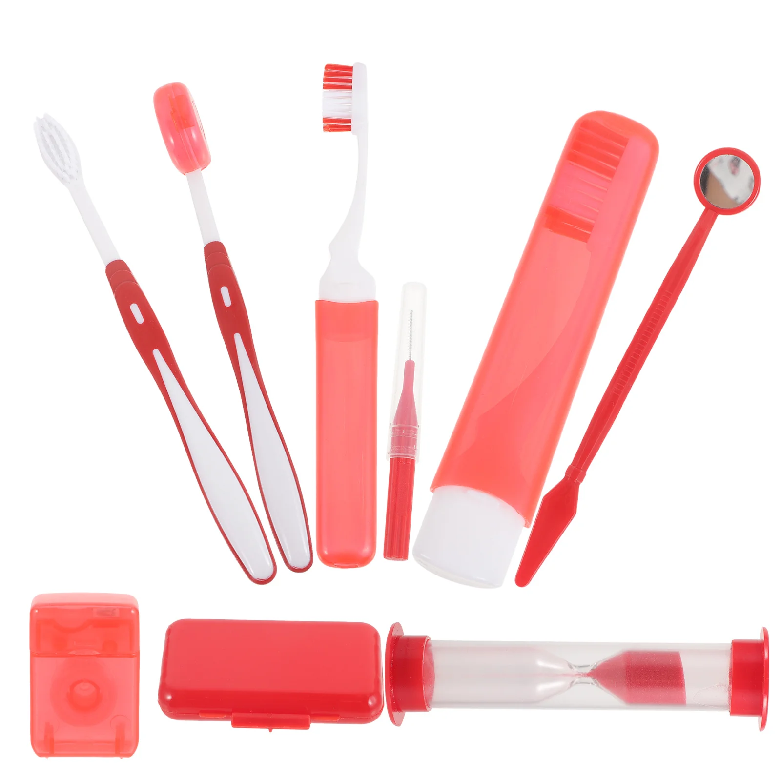1 conjunto kit de cuidados com os dentes limpador oral suprimentos ortodônticos escova de dentes pequena cabeça ferramentas dentárias prático uso doméstico presente pais