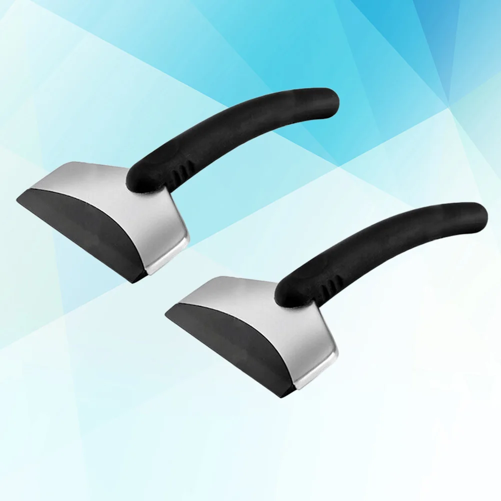 

2 pcs Car Snow Shovel Stainless Steel Ice Scraper For Windshield Auto Snow Removal Tool Vehicle Window Defroster