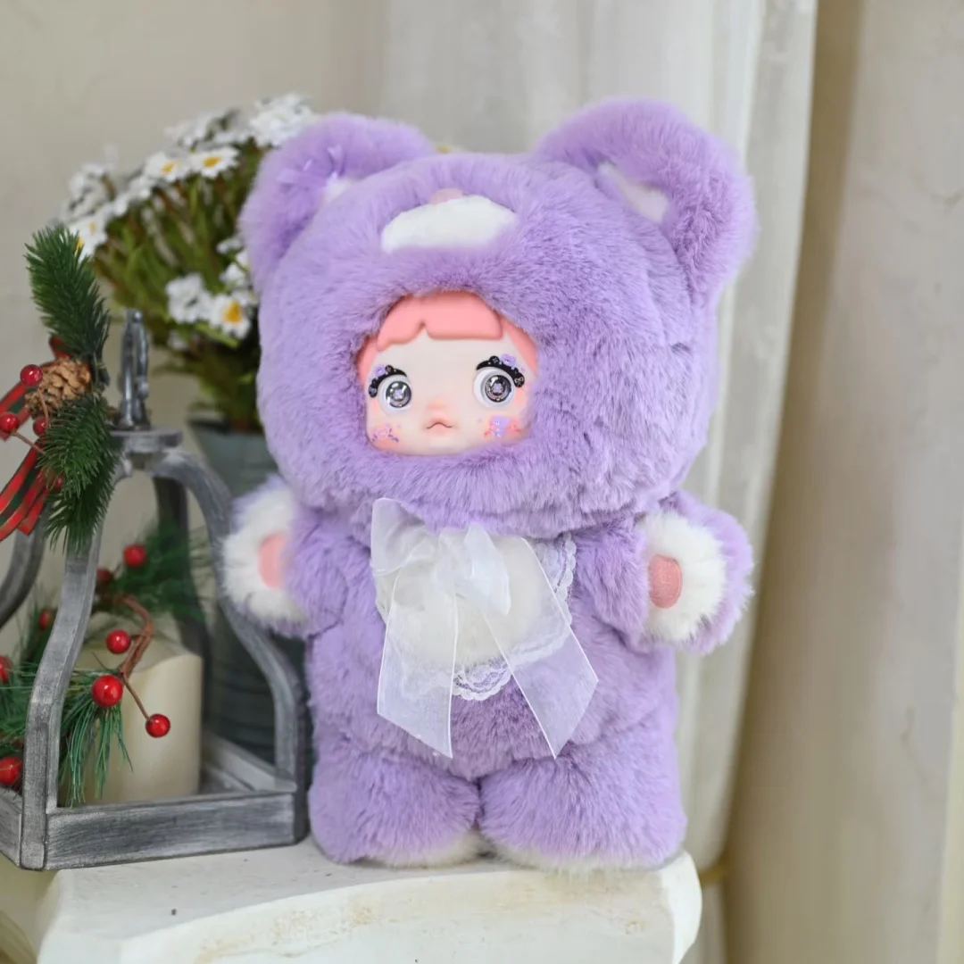 Genuino Nommi 400% 35 cm Goodnight Bear Series Nommi Vinile Decorazione della stanza della bambola Collezione di bambola Scatola misteriosa Giocattolo Kawaii Ragazza regalo