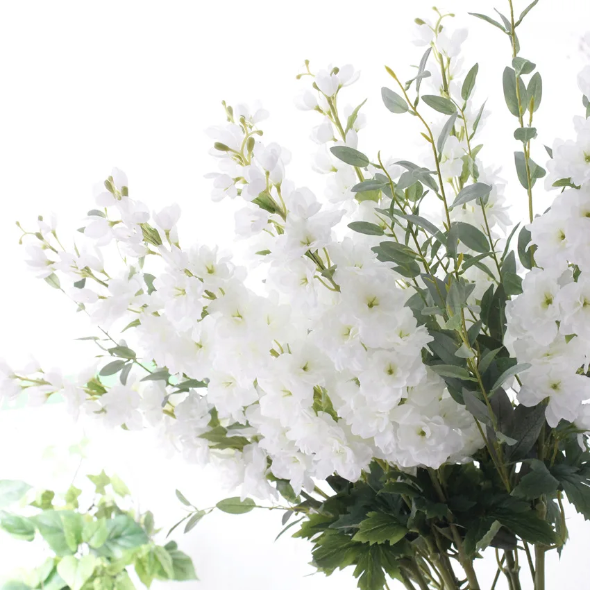 1 PCS 105 CM Artificial Larkspur Delphinium Ajacis Delbine Poisonweed Silk Flowers Home Decor Gift F1037