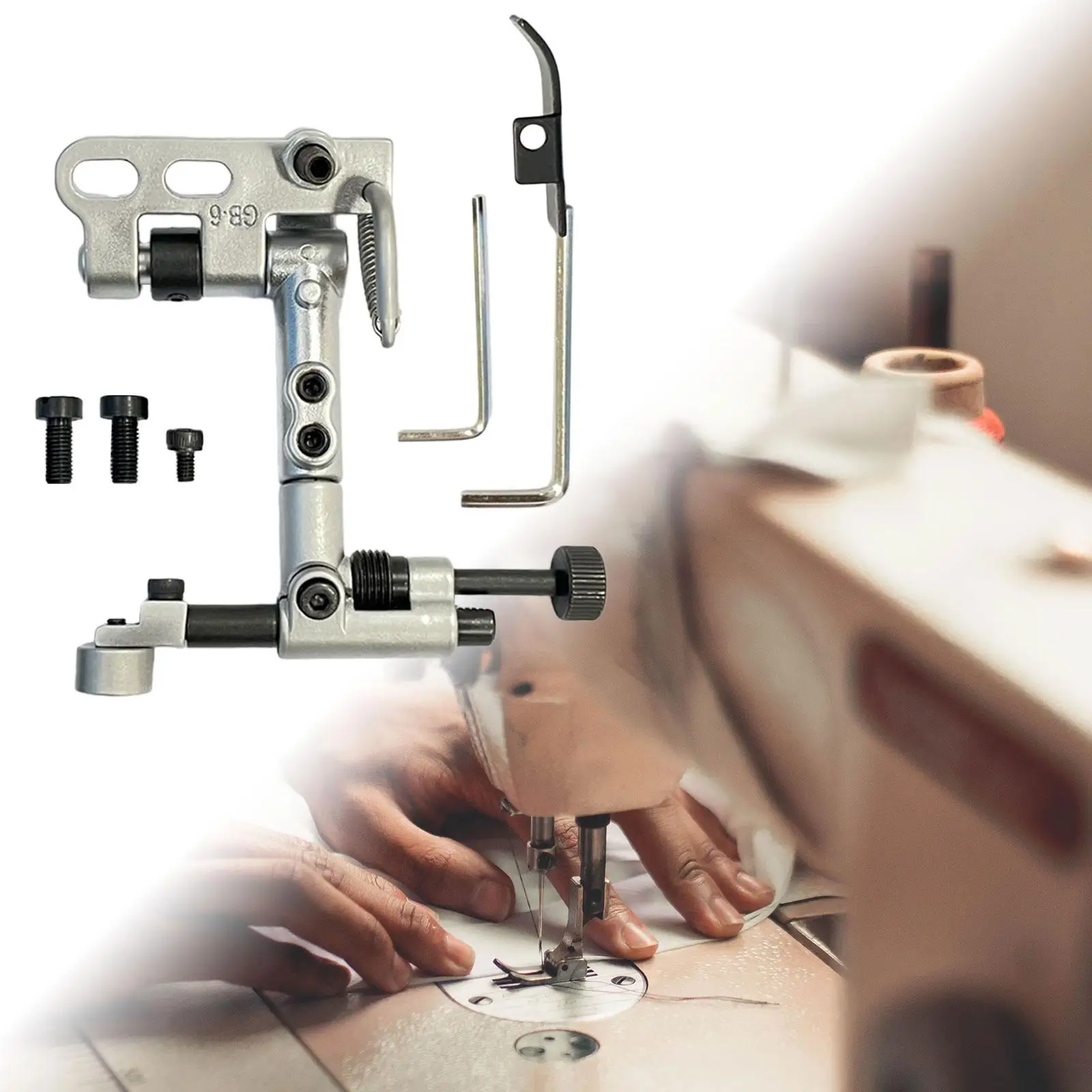 

Adjustable Suspended Edge Guide Bracket Sewing Accessory for Heavy Duty Industrial Sewing Machines and Craft Supplies