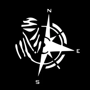 ملصق سيارة مقاوم للماء مع بوصلة ، تصميم إبداعي ، أزياء شخصية ، إكسسوارات الديكور البلاستيكية ، ملصق خدش ، 12 سم × 13 سم أعلى 10 مبيعات ملصقات Stihl - رقم 8