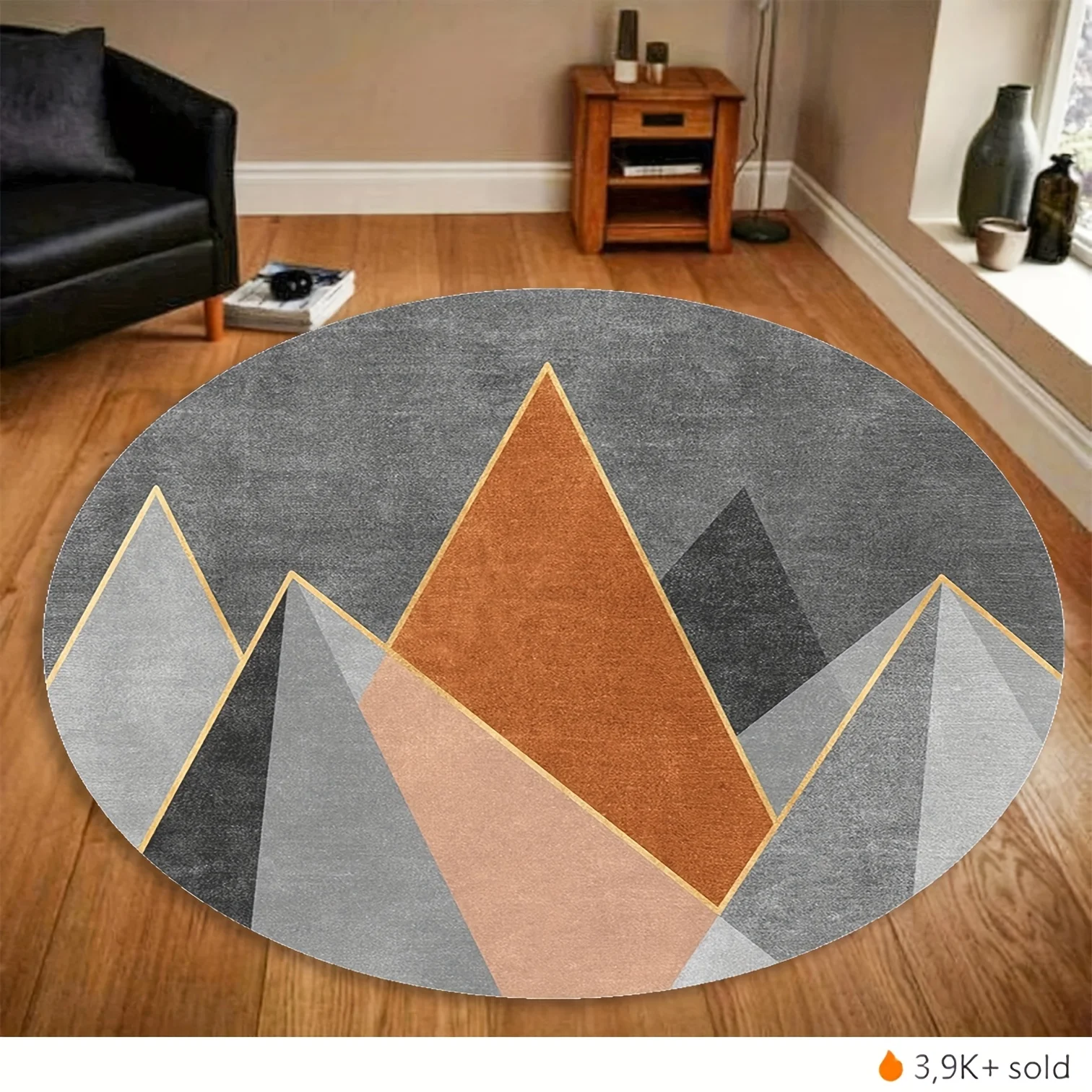 Non‑Slip Misty Gilded Wash‑style Print for Family Zone Carpet Soft Blended Cloud Texture Rug Chic Household Interior Accentdecor