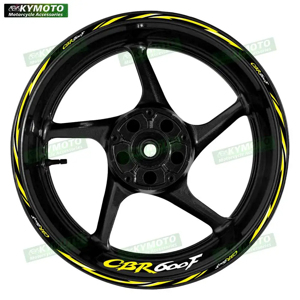 

Reflective Motorcycle Wheel Sticker Decorative Hub Decal Rim Stripe 17 Inch Fairing Accessories for Honda CBR600F CBR 600F