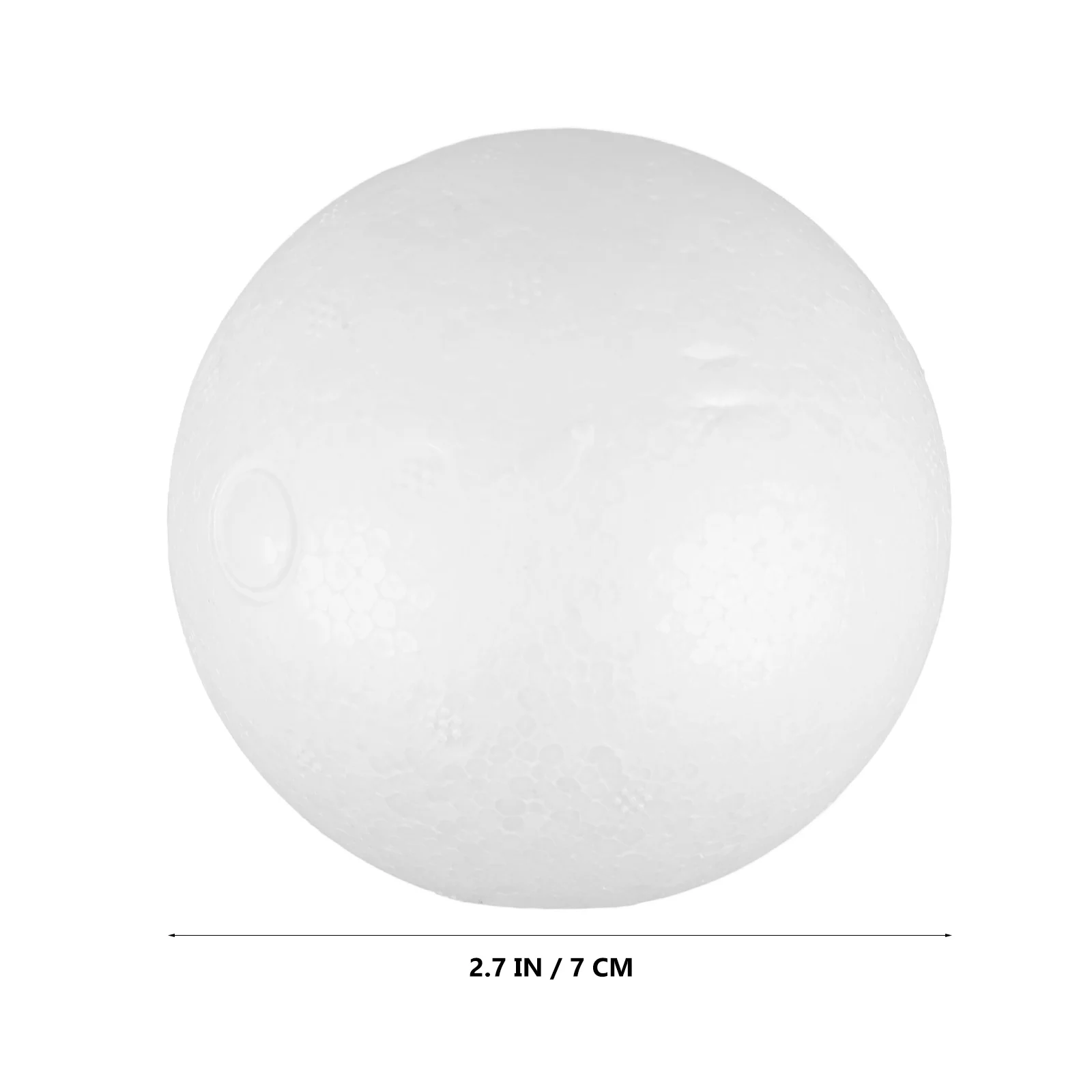 12 個のフォームボール滑らかな白いポリスチレン球 DIY クラフトプロジェクト用子供の絵画休日の装飾学用品クラフト