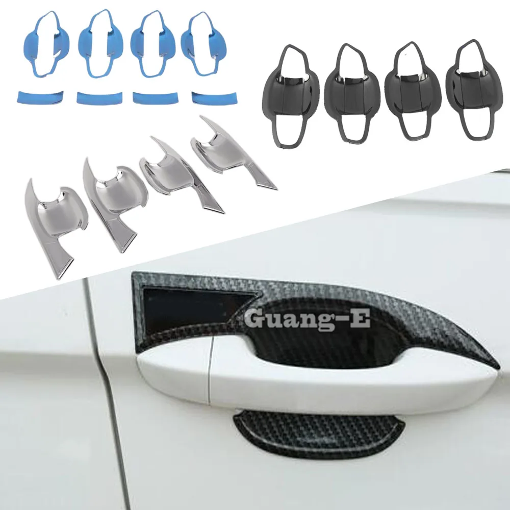 

For Volkswagen VW Tiguan L MK2 2016 2017 2018 2019 2020 2021 Car Cover Trim ABS/Steel Door Bowl Panel Trim Armrest Handrail Lamp