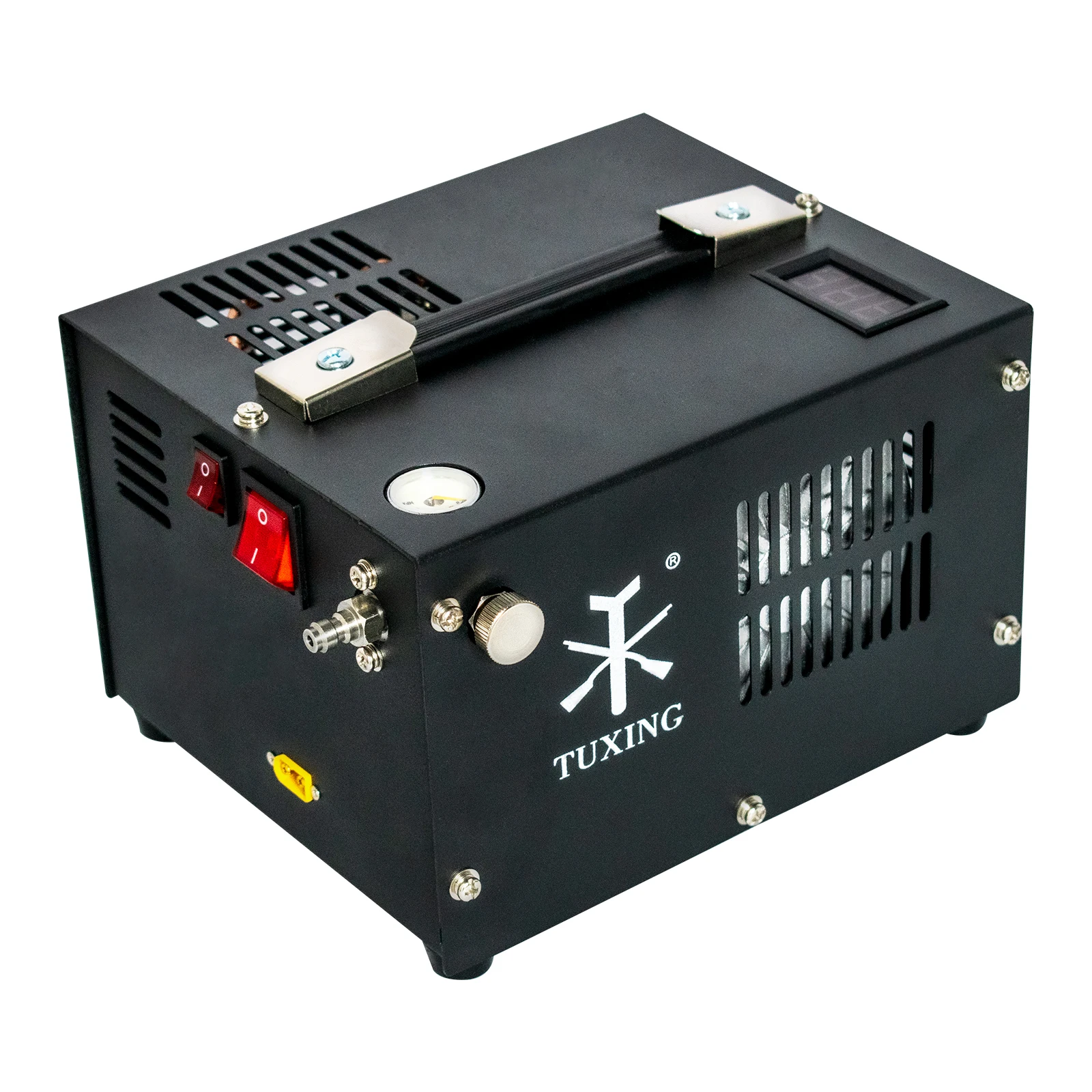 

Воздушный компрессор TUXING TXES061 PCP 4500Psi 300Bar высокого давления PCP с трансформатором 12 В для пневматического оружия винтовки дайвинг баллон