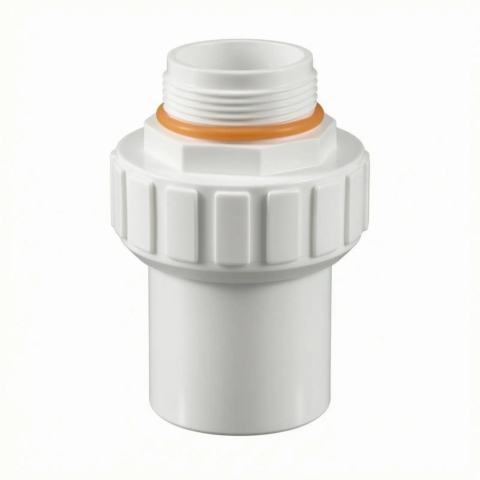 PVC Threaded Union Connector for Pool Plumbing Industrial Fitting with Sealing Gasket Hand Tightening Nut