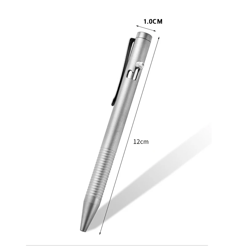 Frosted Titanium Alloy Ballpoint Pen with Bolt Switch - Business Signature Pen & EDC Portable Pen