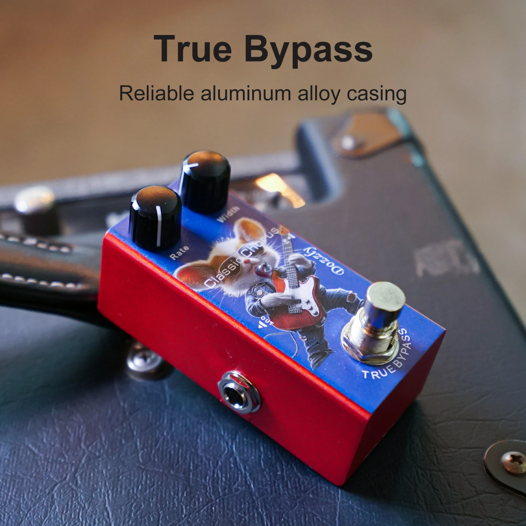 DOZZLY Mini Single Type Electric Guitar Effects Pedal Overdrive/Distortion/Chorus/Tremolo/Digital Delay Pedal Guitar Accessories
