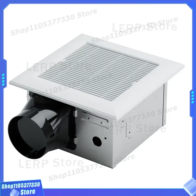 ETL Certified 10 Inch Silent Ceiling Wall Mounted Exhaust Fan 50 80 110 CFM Ventilation with LED Light for Bathroom Kitchen