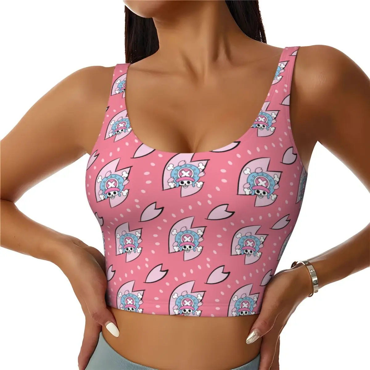 Custom High Impact Chopper Japan Manga Sports Bra Women's Janpan Gym Workout Yoga Crop Top