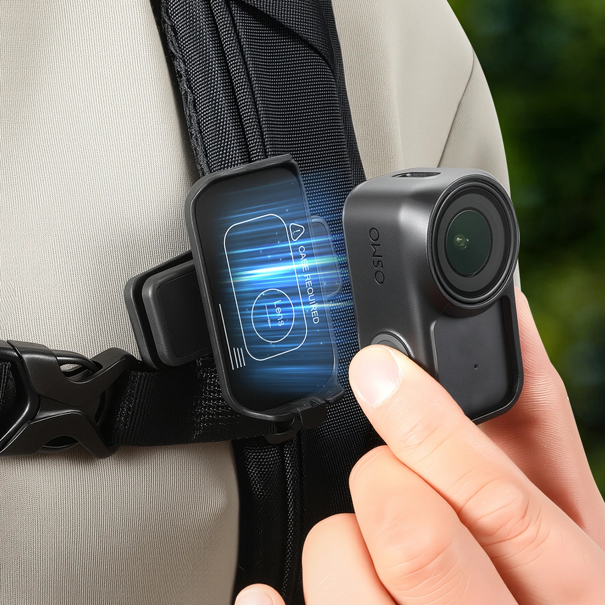 Suporte Magnético para Mochila para Acessórios DJI Osmo Nano/Xtra Atto com Liberação Rápida 360 °   Suporte Ajustável com Forte Aderência