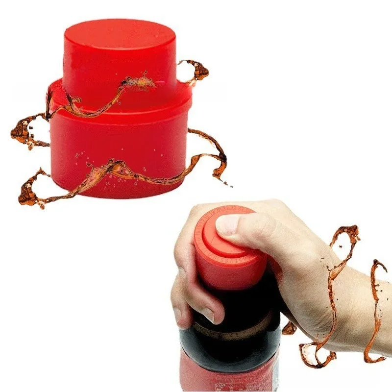 1Pcs Inflatable Press Soda Cap Plastic Seal for Carbonated Drinks Mixed Colors Safe Material Portable Seal Fresh