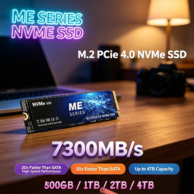 ME SSD PCIe4.0 NVMe M2 500GB 1TB 2TB 4TB Internal Hard Drive for PS5 PS4 Laptop Desktop Gaming Pro Max Speed Plus