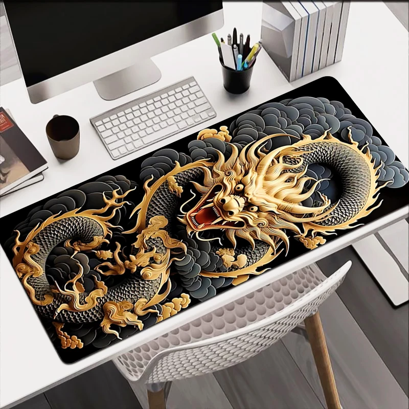 

Gamer Desk Mat Mousepads Cool Dragon Pc Gift Mouse Pad Office Desk Pads Large Mousepad Non-slip Mouse Mats For Computer For LOL