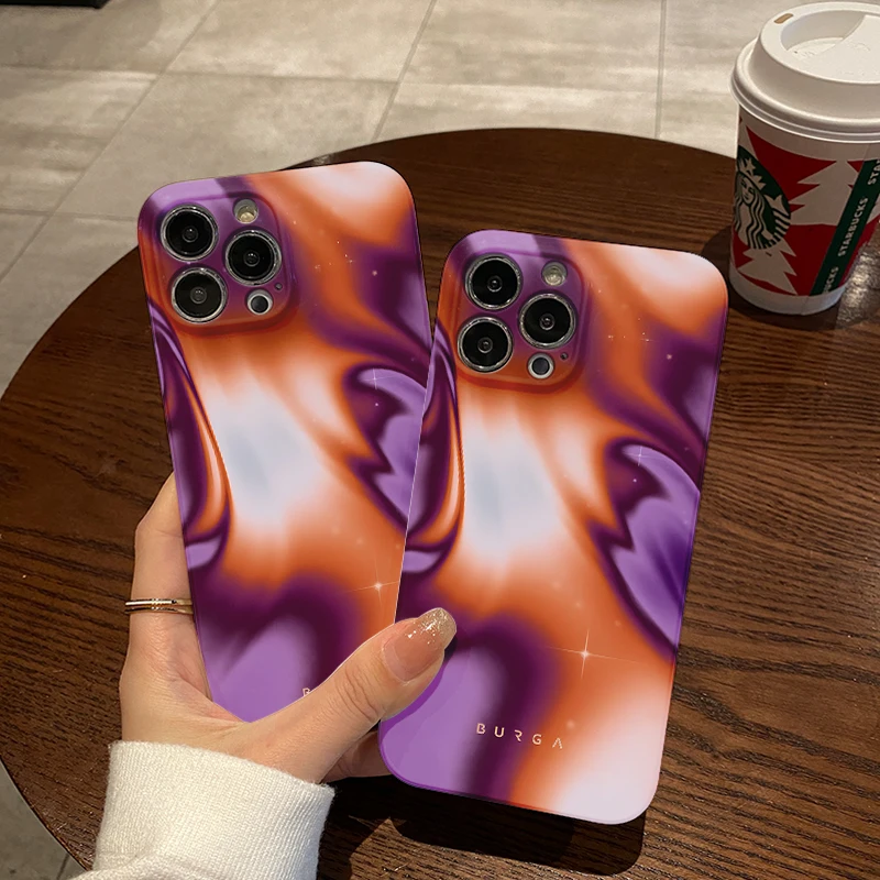 Модный чехол для телефона BURGA Nebula для VIVO X50 X60 X70 X80 X90 Pro Y02 Y15S Y16 Y17 Y19 Y20 Y21 Y35 Y50 Y76S Y75 5G Hard PC Cover