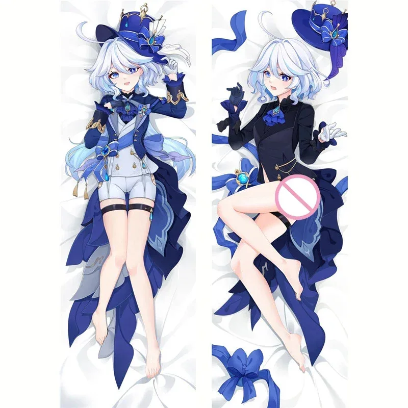 

Cosplay Genshin Impact Furina Cosplay Hugging Body Pillow Case XSMAS Costume Focalors Long 2-Side Long Hug Pillow Cover Anime