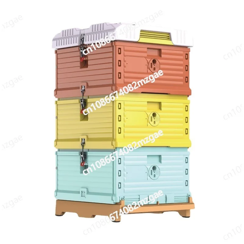 Upgraded Colorful Plastic Beehive with Insulation Layer - Thermal Preservation Hive for Modern Beekeeping