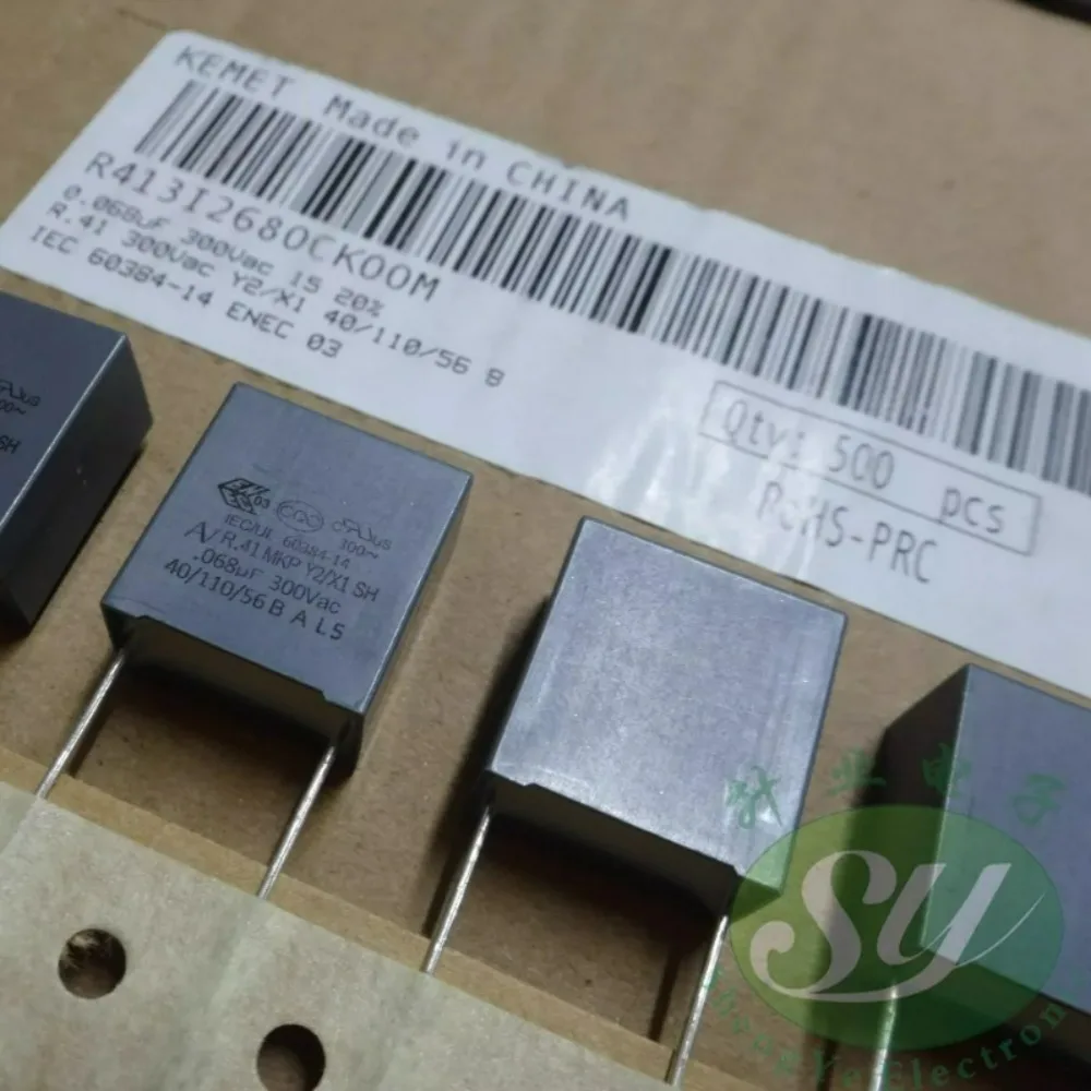 5pcs/lot AV R41 MKP 0.068uf 300VAC 68nf 683 M Brand New 15mm Film Capacitor (Height: 18mm) R413I2680CK00M