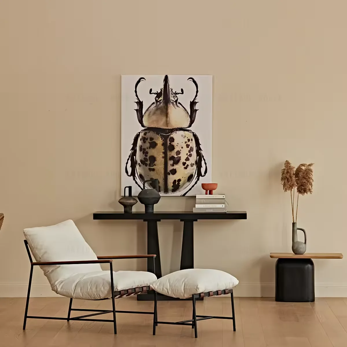 

Interior Simple Living Room Furniture White Sofa Chair Recliner