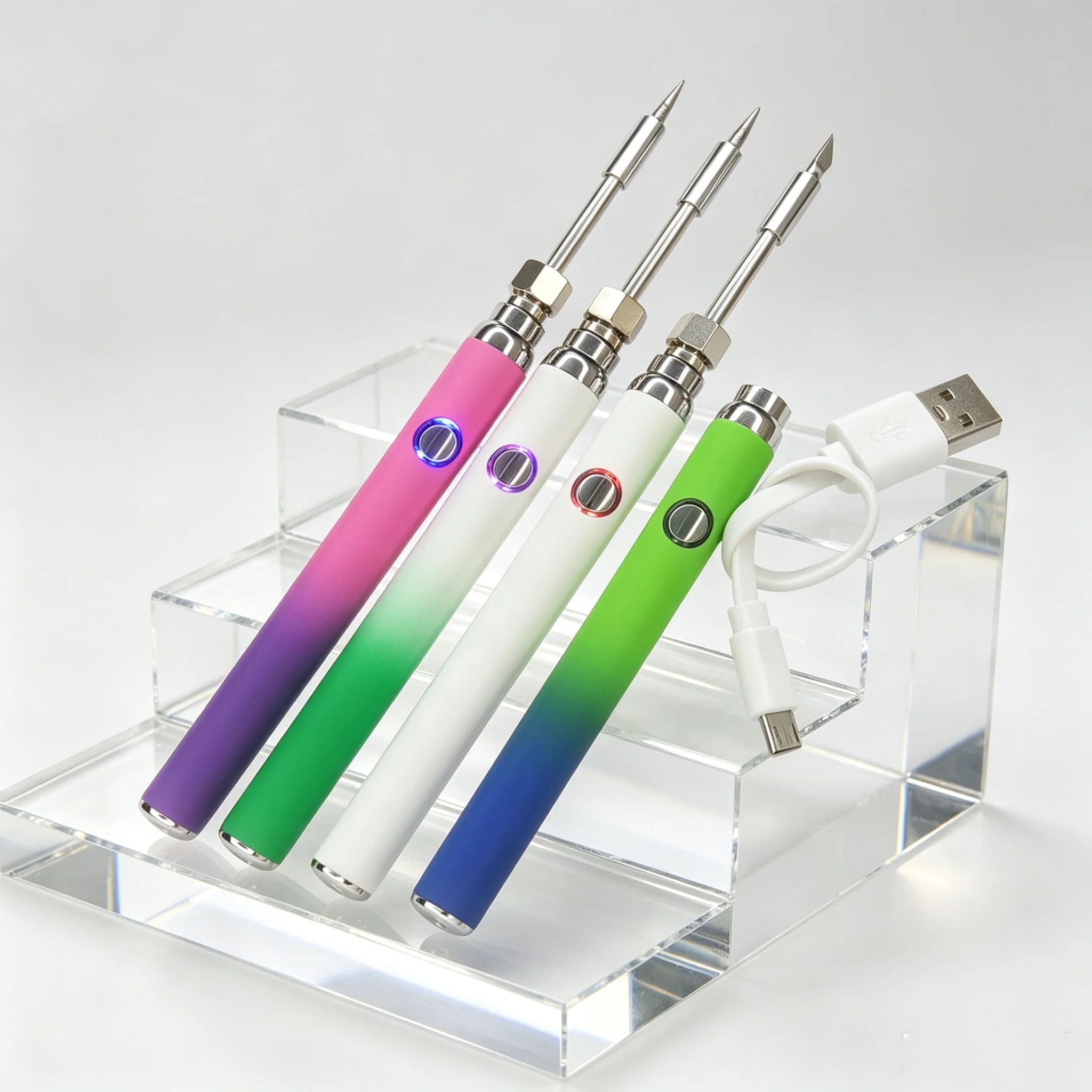 Type-c ,1pcs Electrc Soldering Iron,  510 Battery Preheat 380mah，The Mini Light Bulb，Adjustable Voltage,Electrc Soldering Tools
