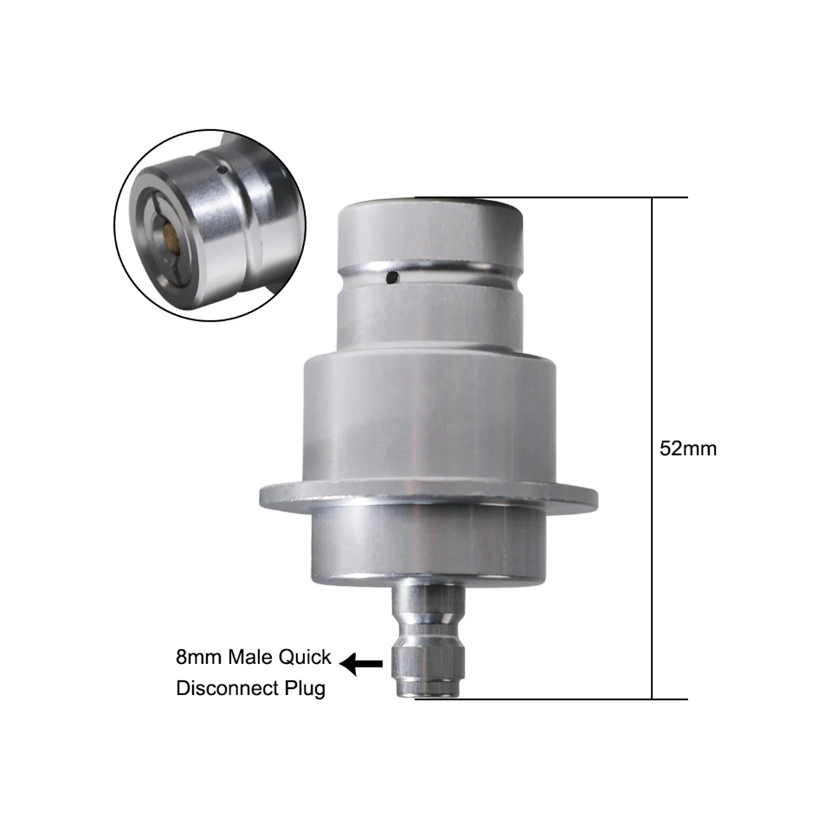 CO2 Adapter Fit for Terra DUO ART Quick Connect Adapter Water Maker Machine Soda Machine Connector 8mm-A