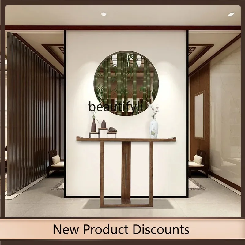 

New Chinese solid wood entrance table entrance table decorative end view table partition entrance cabinet