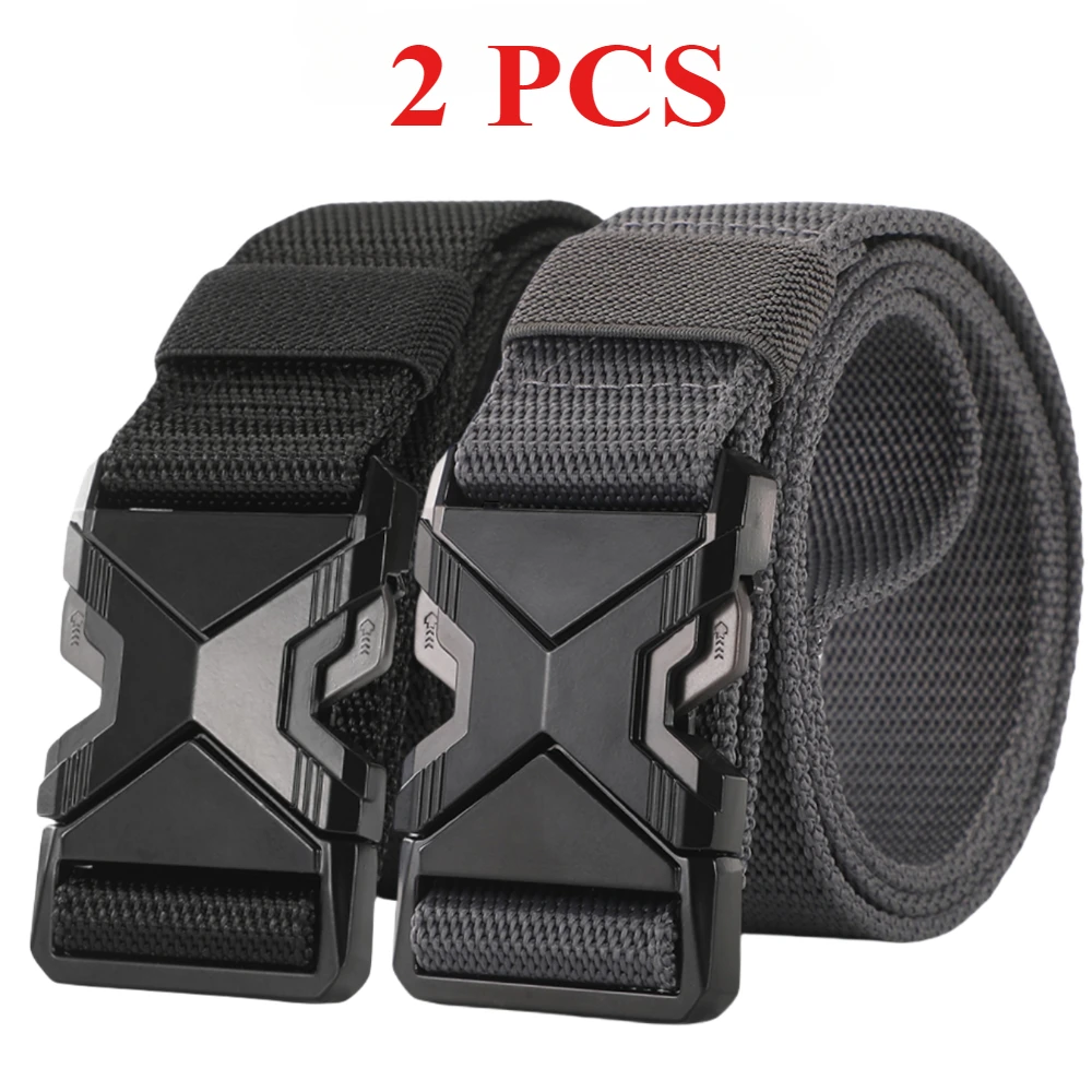 Men's Quick Release Pluggable Buckle Sports Belt