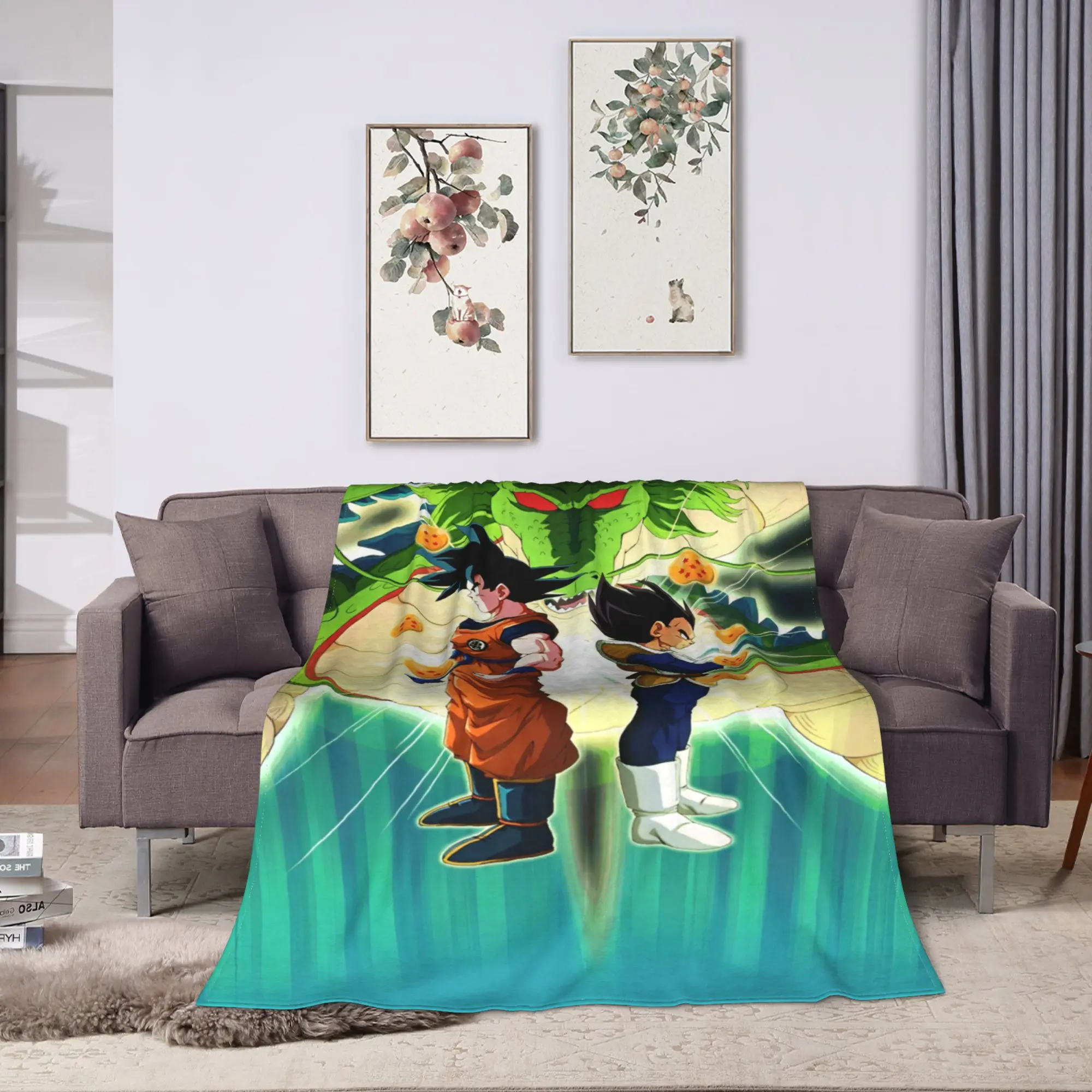 Anime D-Dragons B-Balls  Blanket Quality Warm Soft  Throw Blanket Winter Airplane Travel Home Decor Pattern Bedspread
